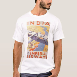 Indien durch Imperial Airways T-Shirt