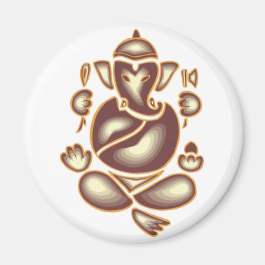 Indien Elephant Mediation Magnet (Vorne)