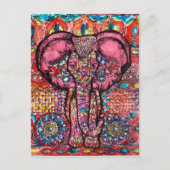 Indien Elephant Postcard Postkarte (Vorderseite)