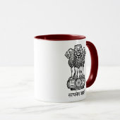 Indien-Emblem Tasse (VorderseiteRechts)