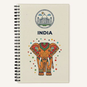 Indien-Erbe & Taj Mahal Fotoarchiv-Journal Notizblock