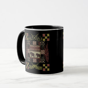 Indien ethnisches Patchwork Elefanten  Tasse