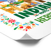 Indien Fahne Kostümoutfit Idee für Kinder & Amp; I Poster (Ecke)