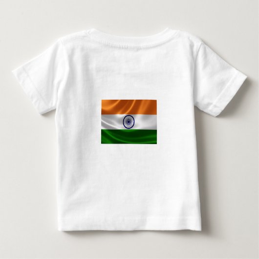 INDIEN FLAG T - SHIRT (Rückseite)