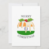 INDIEN FLAG | Weihnachtspudding | festlich Feiertagskarte (Vorderseite)