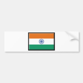 Indien-Flagge Autoaufkleber