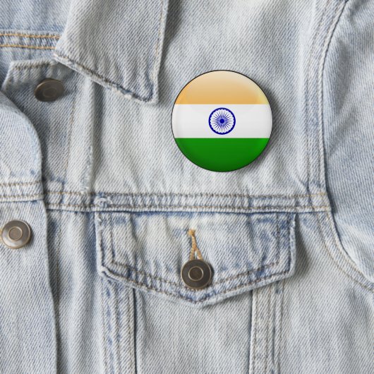 Indien-Flagge Button (Beispiel)