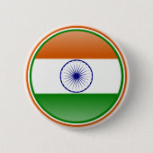 Indien-Flagge Button (Vorderseite)
