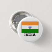 Indien-Flagge Button (Vorne & Hinten)