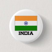 Indien-Flagge Button (Vorderseite)