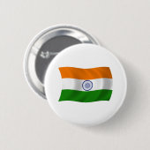 Indien-Flagge-Button Button (Vorne & Hinten)