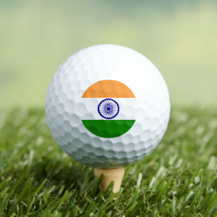 INDIEN: Flagge Indiens Golfball