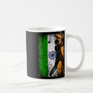 Indien-Flagge Indische Cricket-Trikot Fan Spieler Kaffeetasse