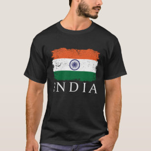 Indien Flagge Indische Flagge Indien Tourist Indie T-Shirt