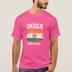 Indien Flagge Indische Souvenirs Vacation Cricket T-Shirt
