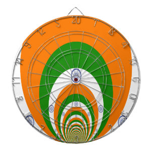 Indien-Flagge Kaleidoskop: Endlose Einheit & Patri Dartscheibe