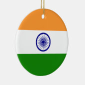 Indien-Flagge Keramik Ornament (Rechts)