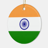Indien-Flagge Keramik Ornament (Links)