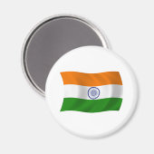 Indien Flagge Magnet (Vorderseite/Rückseite)