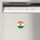Indien-Flagge-Magnet Magnet (In Situ (Geschirrspüler))