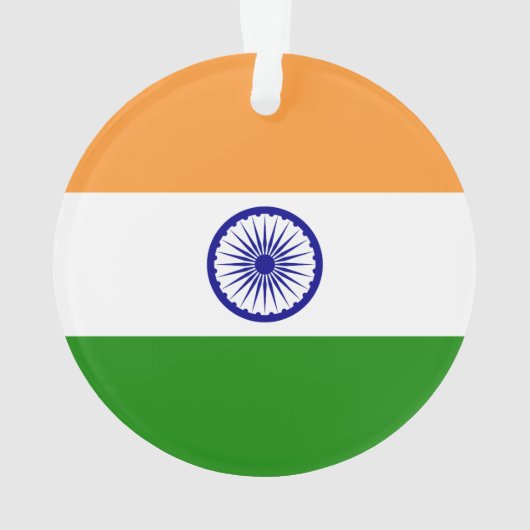 Indien-Flagge Ornament (Rückseite)