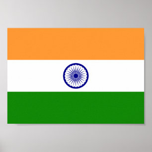 Indien-Flagge Poster