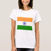 Indien-Flagge T-Shirt (Vorderseite)