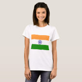Indien-Flagge T-Shirt (Vorne ganz)