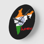 Indien Flagge Uhr (Winkel)