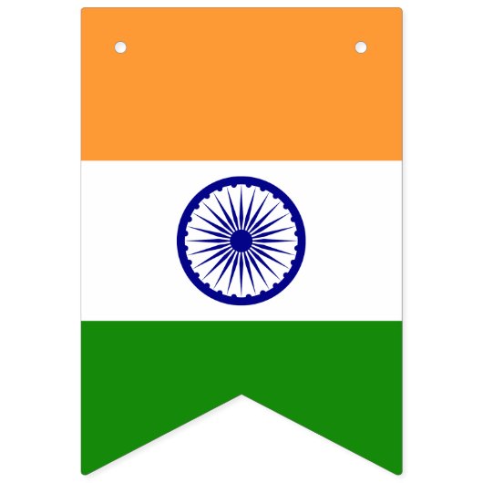 Indien-Flagge Wimpelkette (Zweite Fahne)