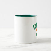 Indien-Flagge Zweifarbige Tasse (Mittel)