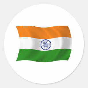 Indien Flaggen Aufkleber