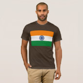 Indien-Flaggen-T - Shirt (Vorne ganz)