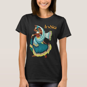 Indien, Frau in Saree T-Shirt