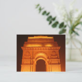 Indien Gate Delhi Indien Postkarte (Stehend Vorderseite)