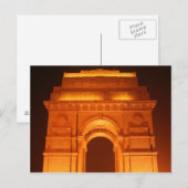 Indien Gate Delhi Indien Postkarte (Vorne/Hinten)