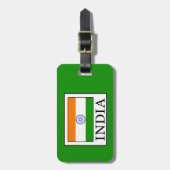 Indien Gepäckanhänger (Vorderseite vertikal)