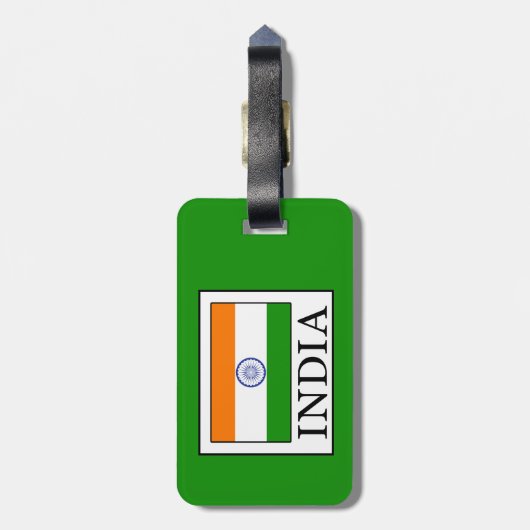 Indien Gepäckanhänger (Rückseite vertikal)