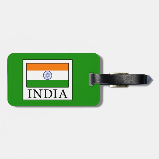 Indien Gepäckanhänger (Rückseite horizontal)