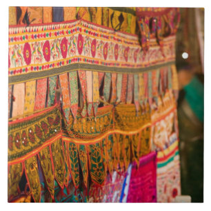 INDIEN, Goa, Baga: Samstagabendmarkt (NR) Fliese