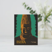 Indien, große Buddha-Statue Postkarte (Stehend Vorderseite)