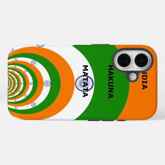 Indien HAKUNA MATATA Case-Mate iPhone Hülle (Rückseite (Horizontal))