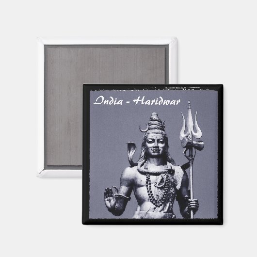 Indien, Haridwar, Shiva (Magnet) Magnet (Vorderseite/Rückseite)