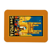 Indien Hyderabad Vintage Reise Magnet (Horizontal)