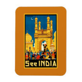 Indien Hyderabad Vintage Reise Magnet (Vertikal)