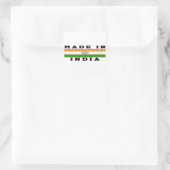 Indien in Designs Quadratischer Aufkleber (Tasche)