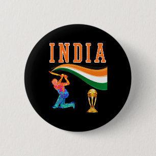 Indien Indische Cricket-Team-Trikot Button