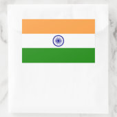 Indien - Indische Nationalflagge Rechteckiger Aufkleber (Tasche)
