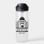 INDIEN-individuelle Name Trinkflasche (Rückseite)