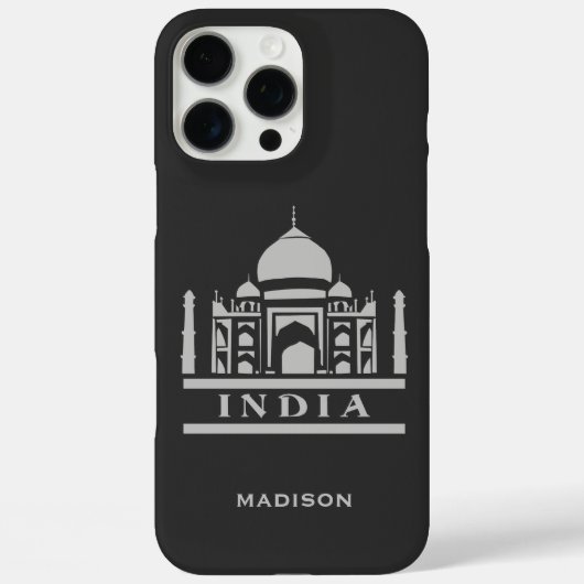 INDIEN individuelle Name und Farbe Case-Mate iPhone Hülle (Rückseite)